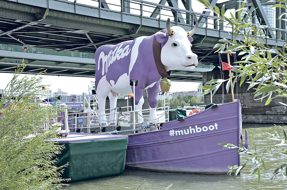 Milka #muhboot wirft Anker vor Wien