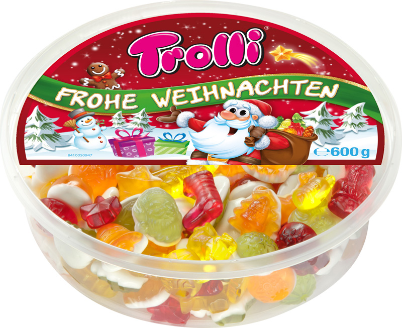 WEingummi Dose Frohe Weihnachten