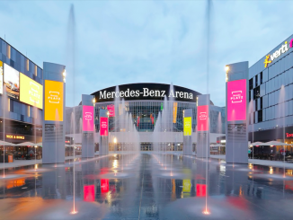 Fountains&Light am Mercedes Platz Berlin Wasserpiele
