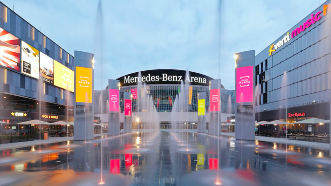 Fountains&Light am Mercedes Platz Berlin Wasserpiele Fountains&Light am Mercedes Platz Berlin Wasserpiele