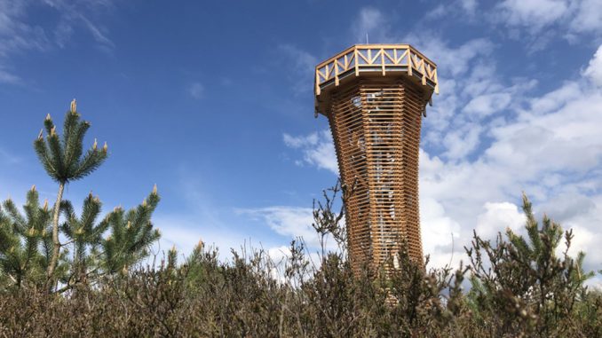 Der neue Naturbeobachtungsturm in der Kyritz-Ruppinr Heide ©Landkris Ostprignitz-Ruppin