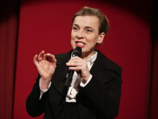 Tina Teubner bei der Aufzeichnung von STRATMANNS-Folge 124 am 05.03.2014 im Essener Bahnhof Lukas.FotoWDR/Dirk Borm