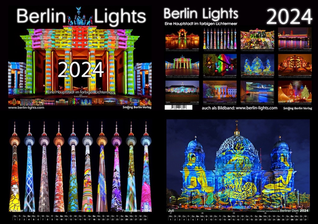 Berlin Lights Ausstellung, Filmvorführung und Kalender 2024 zum