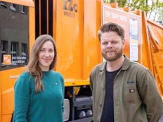 Adelheid Kschidok(BSR) und David Hook von Tiptapp.