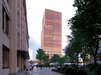 HB Reavis plant ein neues nachhaltiges und gemischt genutztes Hochhaus auf einem brachliegenden Grundstück neben den S-Bahn-Gleisen an der Jannowitzbrücke