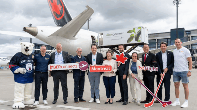 Air Canada fliegt jetzt in der Sommerzeit vom und zum BER. Foto: Günter Wicker / Flughafen Berlin-Brandenburg GmbH